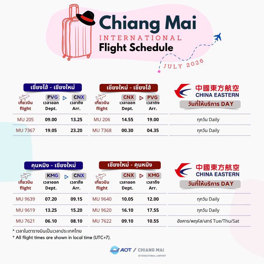 CHINA EASTERN PVG-CNX-PVG, KMG-CNX-KMG